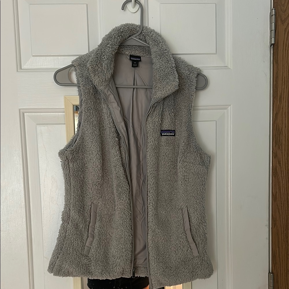 Patagonia Gray Fleece Vest Outdoor Essential